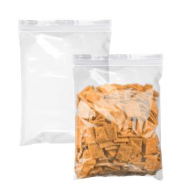 Pack of 500 Zipper Bags (Color: Clear)