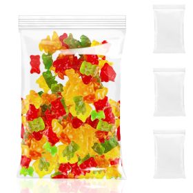 Clear Plastic Reclosable Zipper Bags (Color: White)