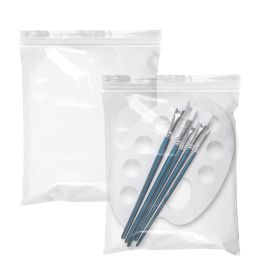 Pack of 500 Zipper Bags (Color: White)