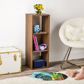 11" 3-Cube Storage Organizer, Spring Pine (Default: Default, Color: Warm Walnut)